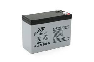 Аккумуляторная батарея AGM RITAR RT12100S, Gray Case, 12V 10.0Ah ( 151 х 98 х 95 (101 ) ) Q8
