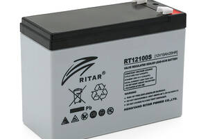 Аккумуляторная батарея AGM RITAR RT12100S, Gray Case, 12V 10.0Ah ( 151 х 98 х 95 (101 ) ), 3.5 kg Q8