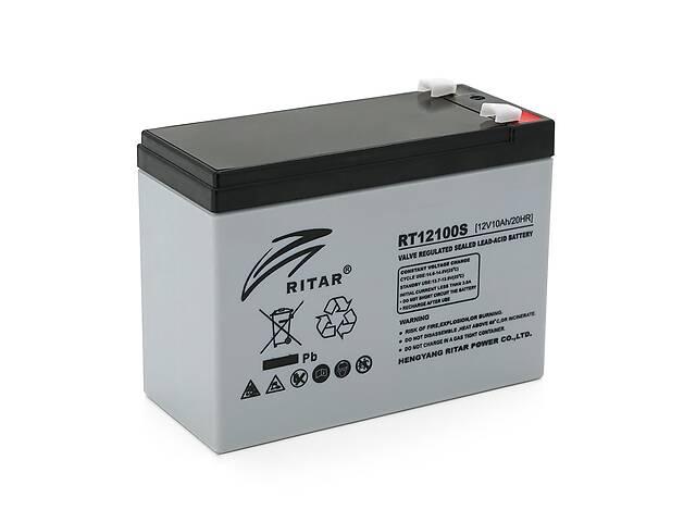 Аккумуляторная батарея AGM RITAR RT12100S, Gray Case, 12V 10.0Ah ( 151 х 98 х 95 (101 ) ) Q8