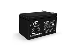 Аккумуляторная батарея AGM RITAR RT12120B, Black Case, 12V 12.0Ah (151х98х 95 (101) ) Q4