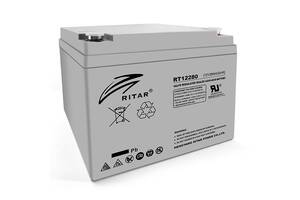 Аккумуляторная батарея AGM RITAR RT12280, Gray Case, 12V 28Ah ( 166 х178 х125 ) Q2