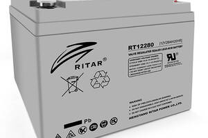 Аккумуляторная батарея AGM RITAR RT12280, Gray Case, 12V 28Ah ( 166 х178 х125 ) Q2