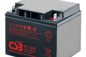 Аккумуляторная батарея CSB GP12400, 12V 40Ah (197х166х170мм), Q1