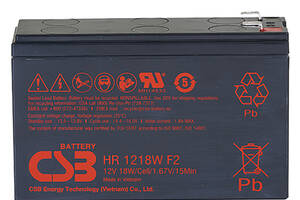Аккумуляторная батарея CSB HR1218WF2 12V 4,5Ah (151х51х94мм)