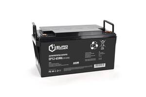 Аккумуляторная батарея EUROPOWER AGM EP12-65M6 12 V 65Ah ( 348 x 168 x 178) Black Q1/48