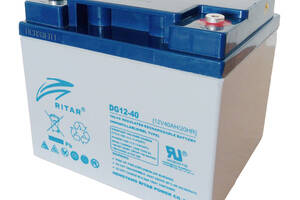 Аккумуляторная батарея GEL RITAR DG12-40, Gray Case, 12V 40.0Ah ( 198 х 166 х 169 (169) ) Q1/60