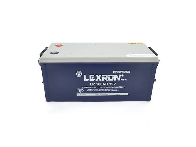 Аккумуляторная батарея Lexron LR-DCK-12-160 Carbon-Gel 12V 160 Ah DEEP CYCLE (522 x 240 x 221) 44.5kg