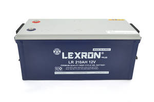 Аккумуляторная батарея Lexron LR-DCK-12-210 Carbon-Gel 12V 210 Ah DEEP CYCLE (522 x 240 x 222) 59.5kg