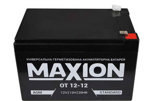 Аккумуляторная батарея MAXION AGM OT 12-12 12V 12Ah ( 151 х 98 х 100 ), Q4