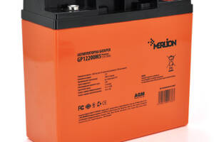 Аккумуляторная батарея MERLION AGM GP12200M5 PREMIUM 12 V 20 Ah ( 180 x 78 x 165 (168) ) Orange Q4/192