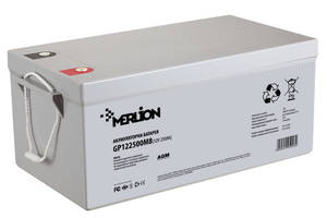 Аккумуляторная батарея MERLION AGM GP122500M8 12 V 250 Ah (525 x 275 x 278), 30.5 kg Q1/18
