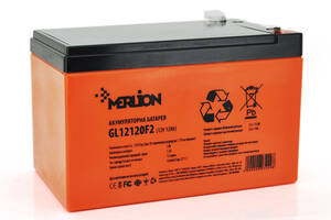 Аккумуляторная батарея MERLION GL12120F2 12 V 12 Ah ( 150 x 98 x 95 (100) ), 3.3 kg Orange Q6/252