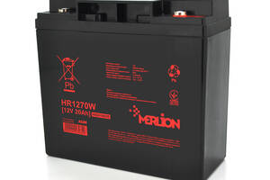 Аккумуляторная батарея MERLION HR1270W, 12V 20Ah ( 181 х 77 х 167 (167) ), 5.4 kg Q4