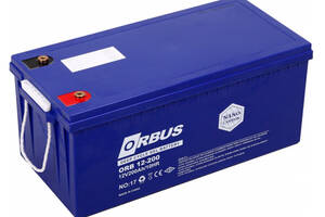 Аккумуляторная батарея ORBUS CG12200 GEL 12 V 200 Ah (522 х 238 х 222) Black 62 kg Q1/24