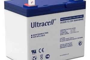 Аккумуляторная батарея Ultracell UCG35-12 GEL 12V 35 Ah (195x 130 x 167) White Q1/132