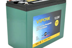 Аккумуляторная батарея Vipow LiFePO4 12,8V 30Ah со встроенной ВМS платой 25A (225*120*175), 4.5 kg