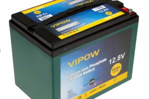 Аккумуляторная батарея Vipow LiFePO4 12,8V 50Ah со встроенной ВМS платой 40A, (229*138*208) Q1