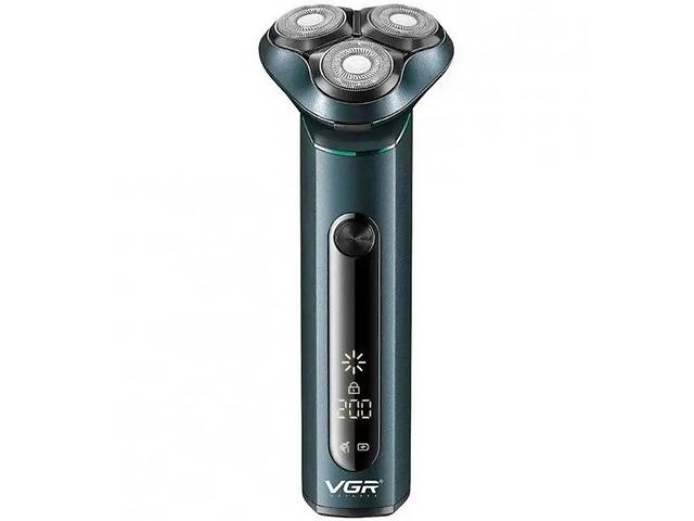 Аккумуляторная бритва VGR V-310 8825 для влажного и сухого бритья Black N