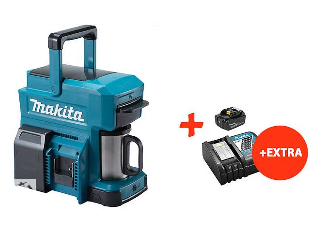 Аккумуляторная кофеварка Makita DCM501Z+акк.18V 5 Ah+быстрозарядное ЗУ (DCM501RT)