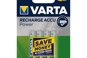 Аккумуляторные батарейки AAA VARTA ACCU AAA 1000mAh BLI 4 шт N