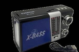 Аккумуляторный радиоприемник Everton RT-816 с фонарем Bluetooth FM USB SD (1756375709)