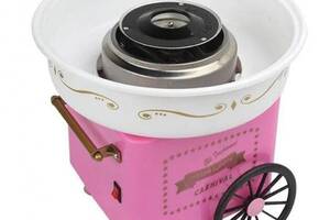 Аппарат для приготовления сахарной ваты большой Cotton Candy Maker w-83 Pink (do118-hbr)