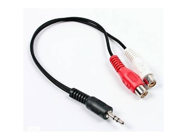 Аудио-кабель Cablexpert (CCA-406) 3.5мм-2xRCA-тюльпан 0,2м, стерео (Код товара:21375)