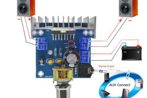 Аудио усилитель на чипе TDA7297 2х15 Вт