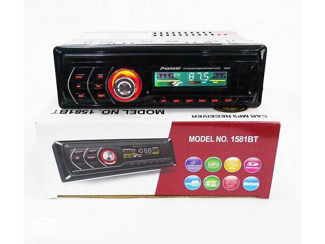 Автомагнитола С Пультом Pioneer 1DIN MP3-1581 RGB