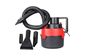 Автомобильный пылесос Turbo Vacuum Cleaner Wet Dry canister 12V с насадками Красный