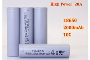 Батарейка аккумулятор 18650 2000 mAh 3,7V #100218