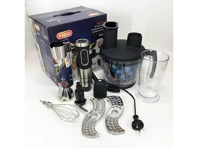 Блендер MAGIO MG-642, блендер для дитячого пюре, блендер для дому, блендер для кухні, електричний - Фото 2