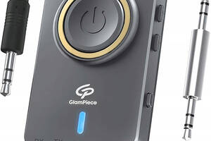 Bluetooth-адаптер GLAMPIECE GP-002 Приймач Бездротовий 2-в-1 з роз'ємом Aptx LL 3,5 мм Bluetooth-передавач