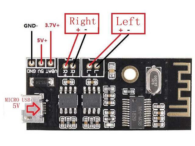 Bluetooth MH-M38 аудиоресивер