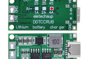 BMS 3S 4A Type-C 12.6V контроллер заряда ddtccrub