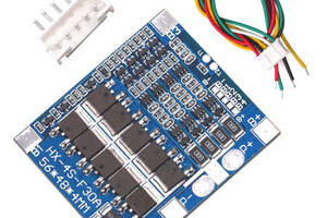 BMS контроллер 4S 3,2 V LiFePo4 12,8V 30A заряда/разряда