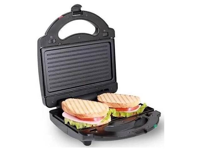 Бутербродница Domotec MS 7709, електрична сендвічница і контактний притискної гриль для будинку, тостер