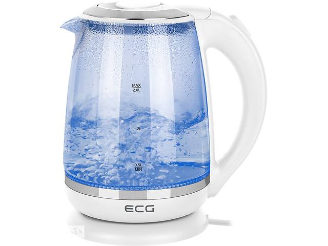 Чайник ECG RK 2020 White Glass