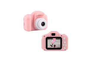 Детский фотоаппарат GM14(X200) компактный противоударный розовый (GM14_319)