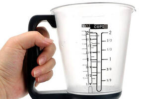 Электронный мерный стакан с весами для кухни Cup with Measuring Черный (77-8809)