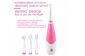 Электрическая детская зубная щетка Seago Звуковая с Таймером и LED Подсветкой SG902 Розовая (484)
