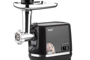 Электрическая мясорубка RAF R.3395 с функцией реверс 1200W Black (3_03760)