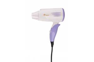 Фен для волосся Domotec MS-33281400W Білий з фіолетовим (D3328)