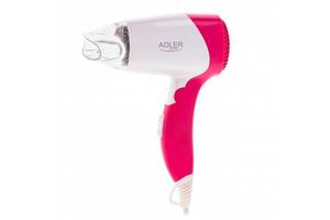 Фен дорожный складной Adler AD 2259 White/Pink N