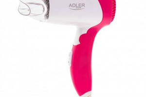 Фен дорожный складной Adler AD 2259 White/Pink N