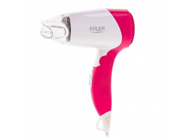 Фен дорожный складной Adler AD 2259 White/Pink N