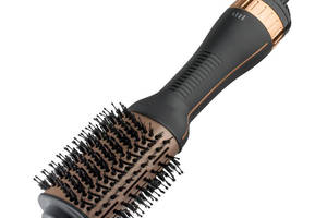 Фен щетка расческа с насадкой для укладки и завивки волос XPRO R420 Черный (41325-420_316)