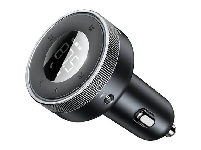 FM-трансмиттер Baseus Enjoy Car Wireless MP3 Charger (Wireless 5.0+5V/3.4A) Black (CCLH-01) (Код товара:26287)
