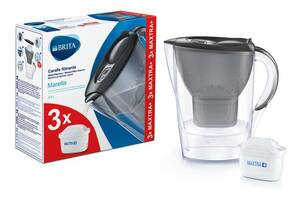 Фильтр-кувшин Brita Marella 2.4 л графит + 3 картриджа