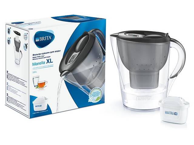 Фильтр-кувшин Brita Marella 3.5 л Memo MX+ графит